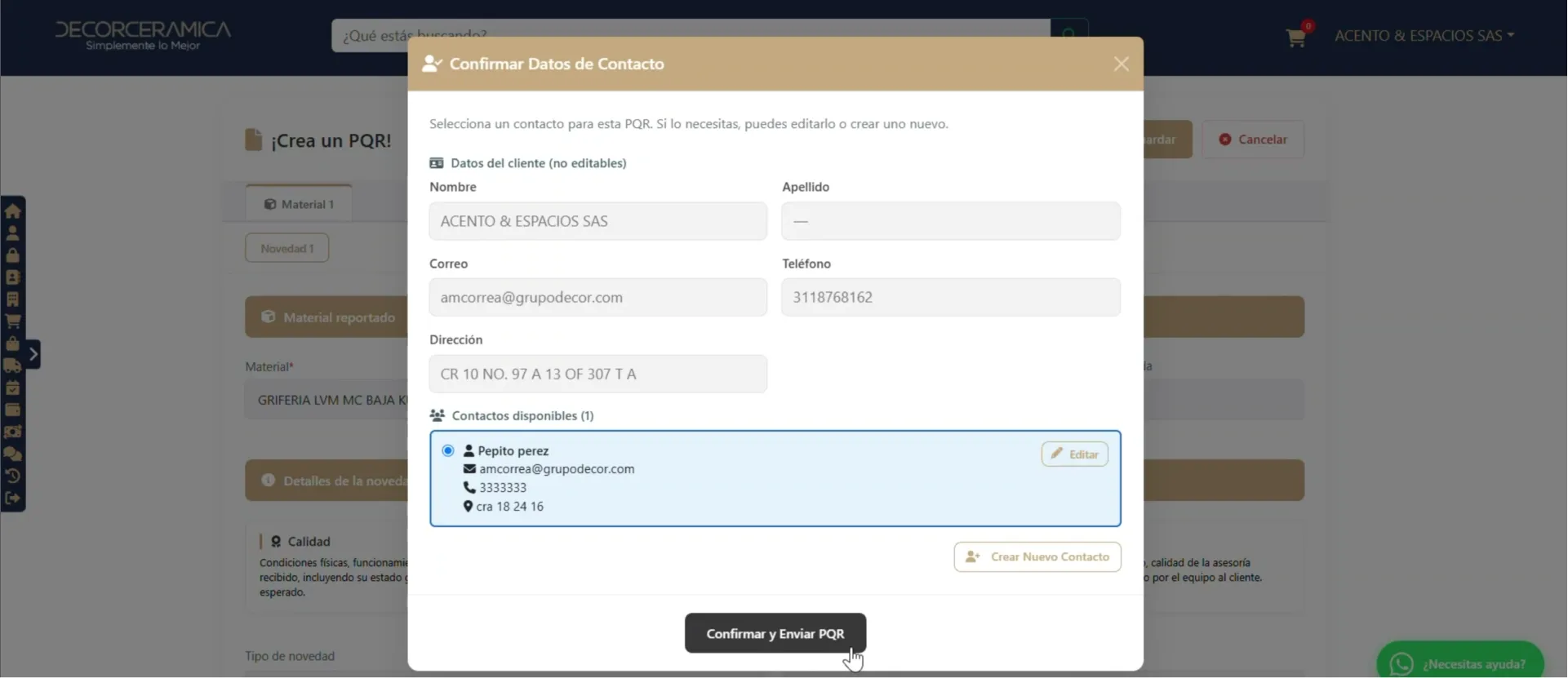 Paso 8: Confirma tus datos