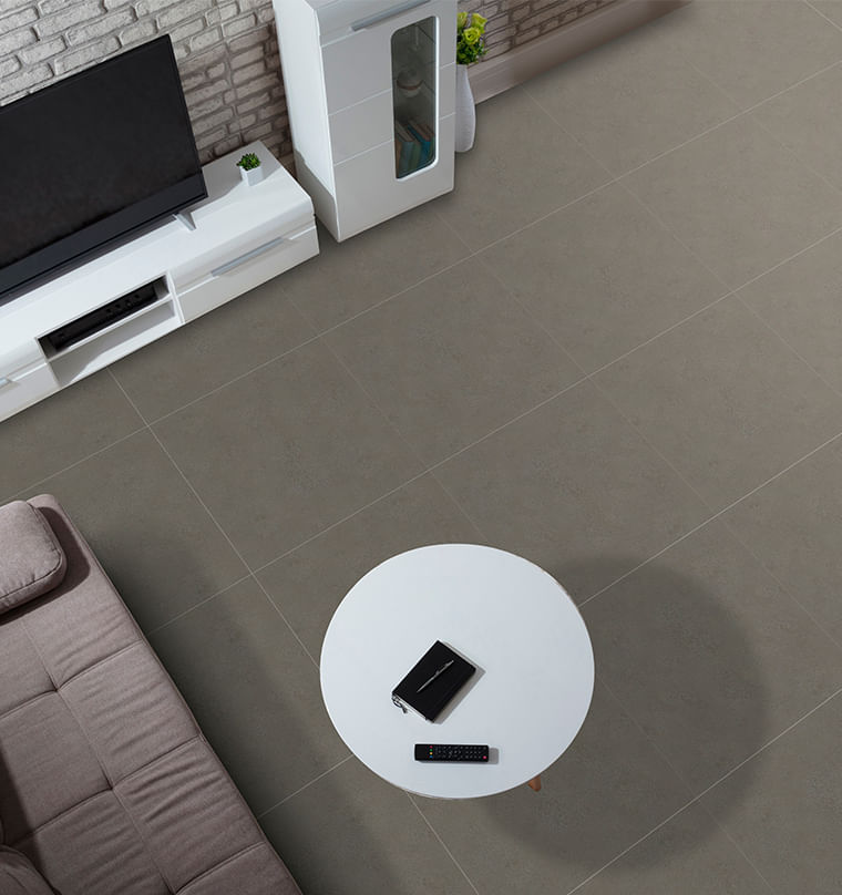 Porcelanato Para Piso Y Pared Estilo Neutro Loft 60x60 Gris Oscuro