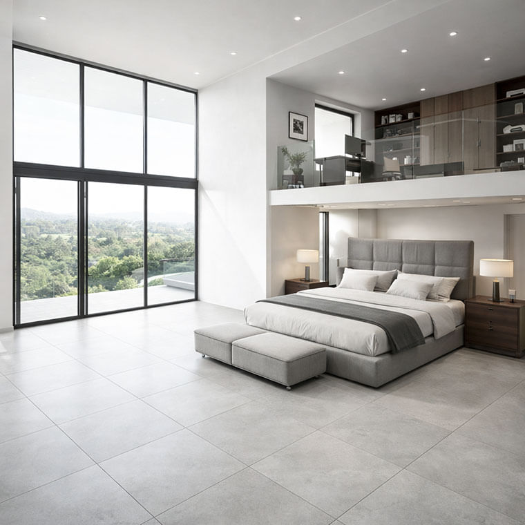 Porcelanato Para Piso Y Pared Estilo Piedra Amani 60x60 Gris