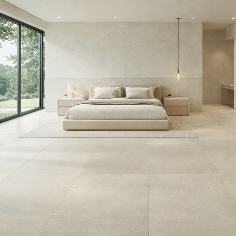 Porcelanato Para Piso Y Pared Estilo Cemento Skate 80x160 Beige