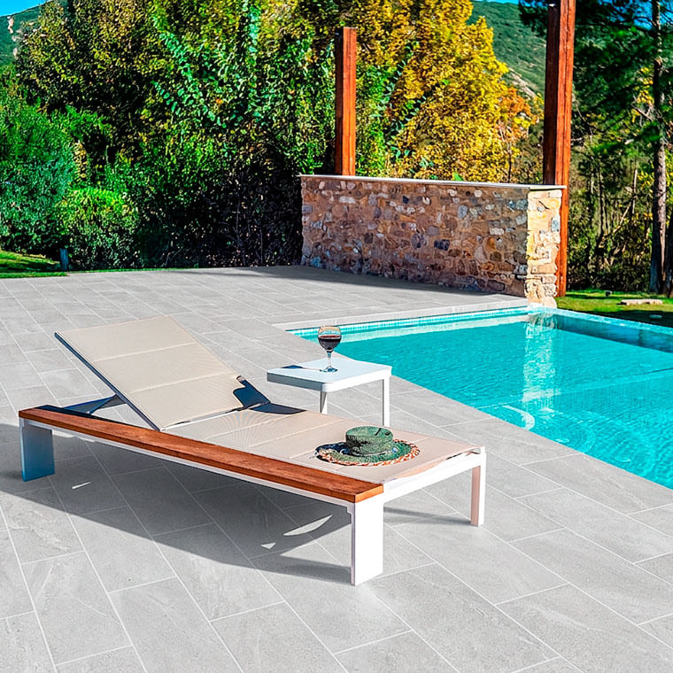Porcelanato Para Piso Y Pared Estilo Piedra Uso Exterior Sandstone ADZ 30x60 Gris