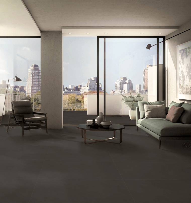 Porcelanato Para Piso Y Pared Estilo Cemento Concreart 60x120 Moka