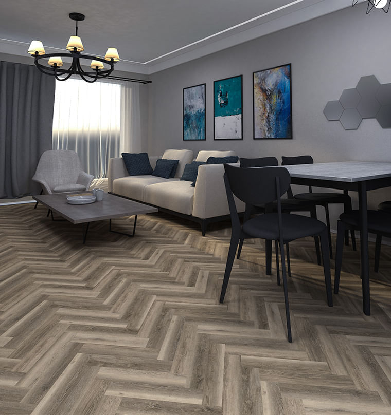Vinílico Para Piso Estilo Madera SPC Epic Café