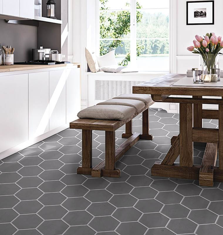 Porcelanato Para Piso Y Pared Estilo Decorativo Sky 20x23 Gris Oscuro