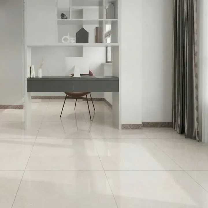 Porcelanato Para Piso Y Pared Estilo Neutro Novu-B 60x60 Blanco
