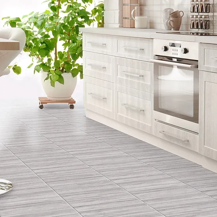 Cerámica Para Pisos Estilo Madera Indiana 46x46 Gris